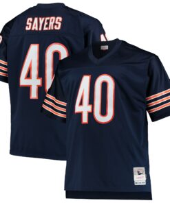 Men's Chicago Bears Gale Sayers Mitchell & Ness Navy Big & Tall 1969 Retired Player Jersey JS4413 nicesnker