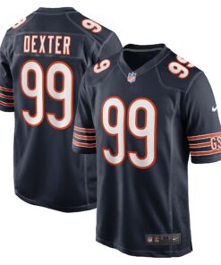Men's Chicago Bears Gervon Dexter Sr Navy Team Game Jersey JS8037 nicesnker