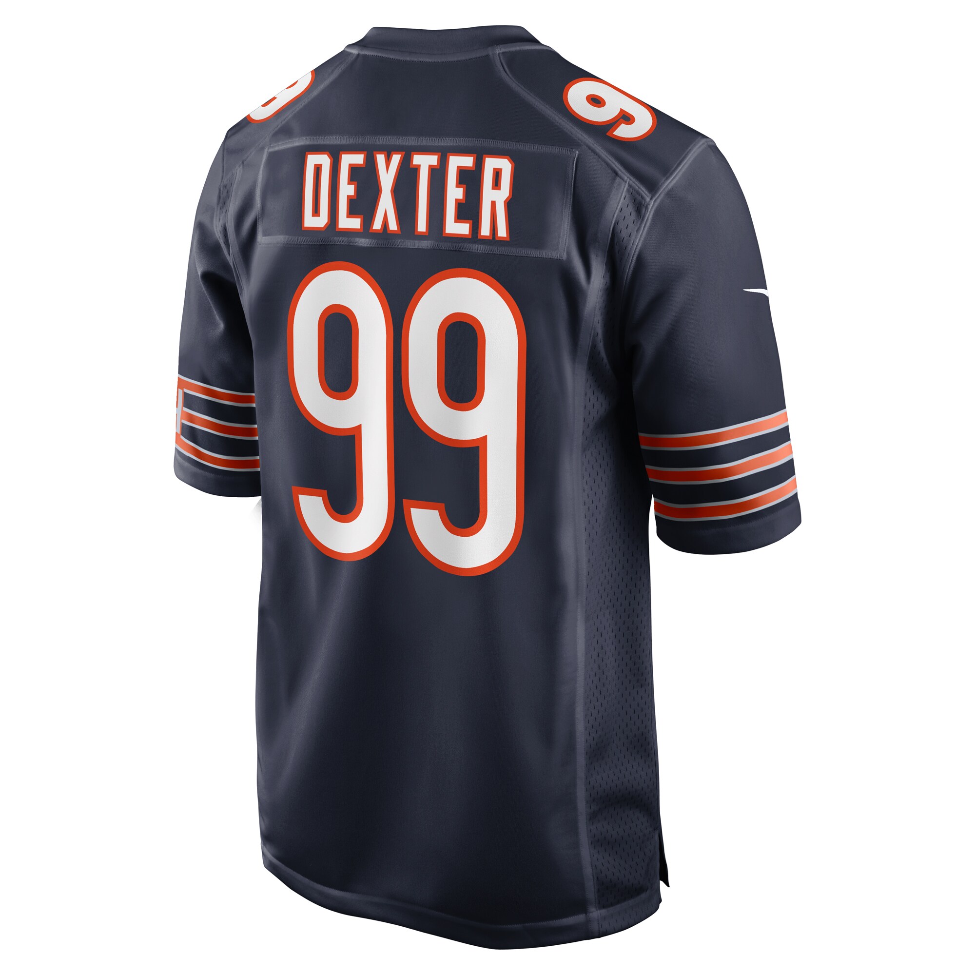 Men's Chicago Bears Gervon Dexter Sr Navy Team Game Jersey JS8037 nicesnker - Image 3
