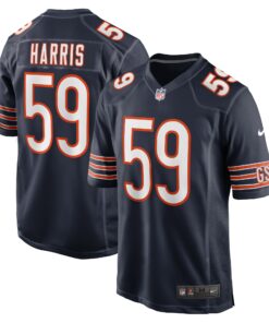 Men's Chicago Bears Jalen Harris Navy Team Game Jersey JS5754 nicesnker