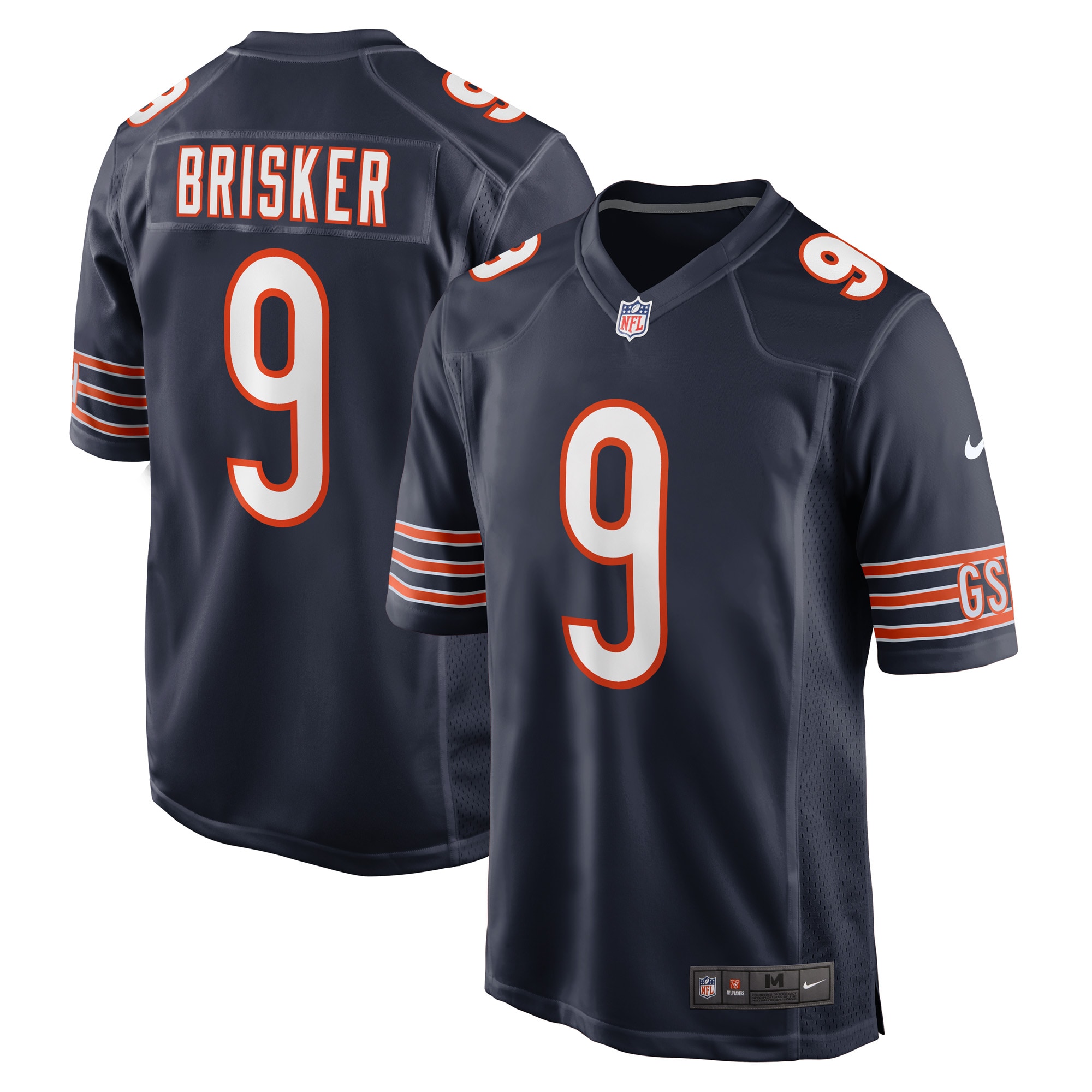 Men's Chicago Bears Jaquan Brisker Navy Game Player Jersey JS2147 nicesnker