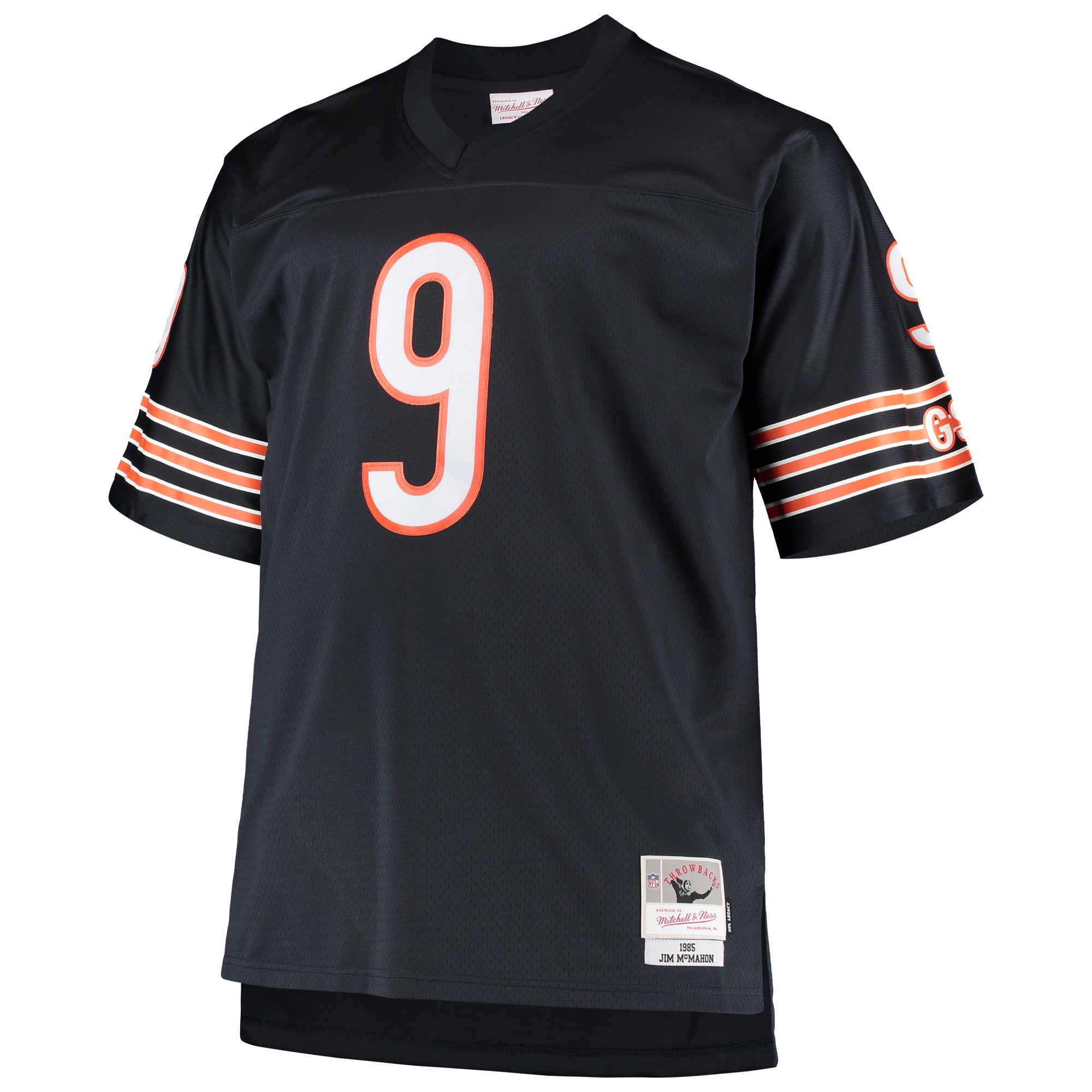 Men's Chicago Bears Jim McMahon Mitchell & Ness Navy Big & Tall 1985 Retired Player Jersey JS6152 nicesnker - Image 2