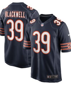 Men's Chicago Bears Josh Blackwell Navy Game Player Jersey JS9865 nicesnker