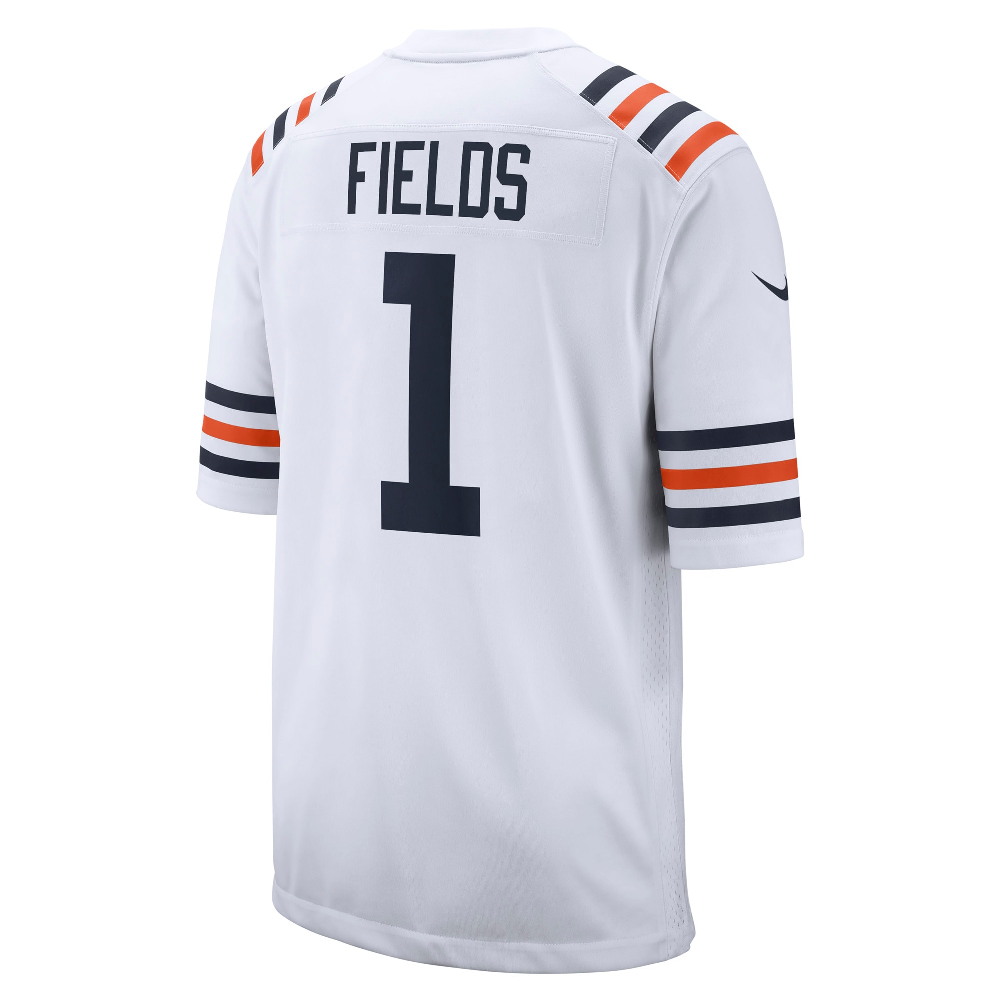 Men's Chicago Bears Justin Fields White Alternate Classic Game Jersey JS9490 nicesnker - Image 3