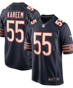 Men's Chicago Bears Khalid Kareem Navy Team Game Jersey JS7314 nicesnker