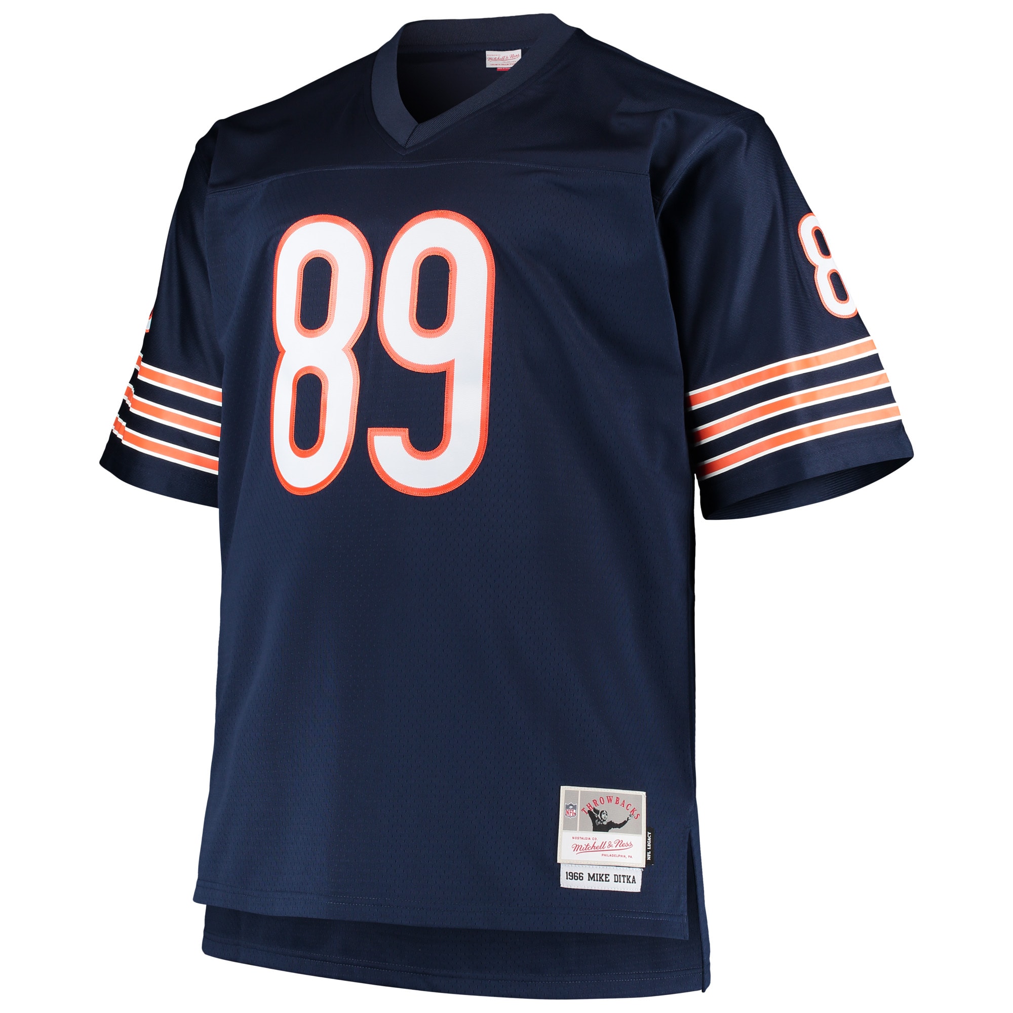 Men's Chicago Bears Mike Ditka Mitchell & Ness Navy Big & Tall 1966 Retired Player Jersey JS9759 nicesnker - Image 2