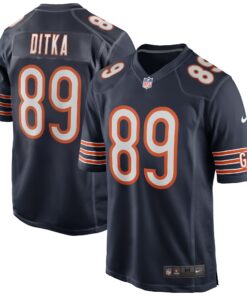 Men's Chicago Bears Mike Ditka Navy Game Retired Player Jersey JS9046 nicesnker