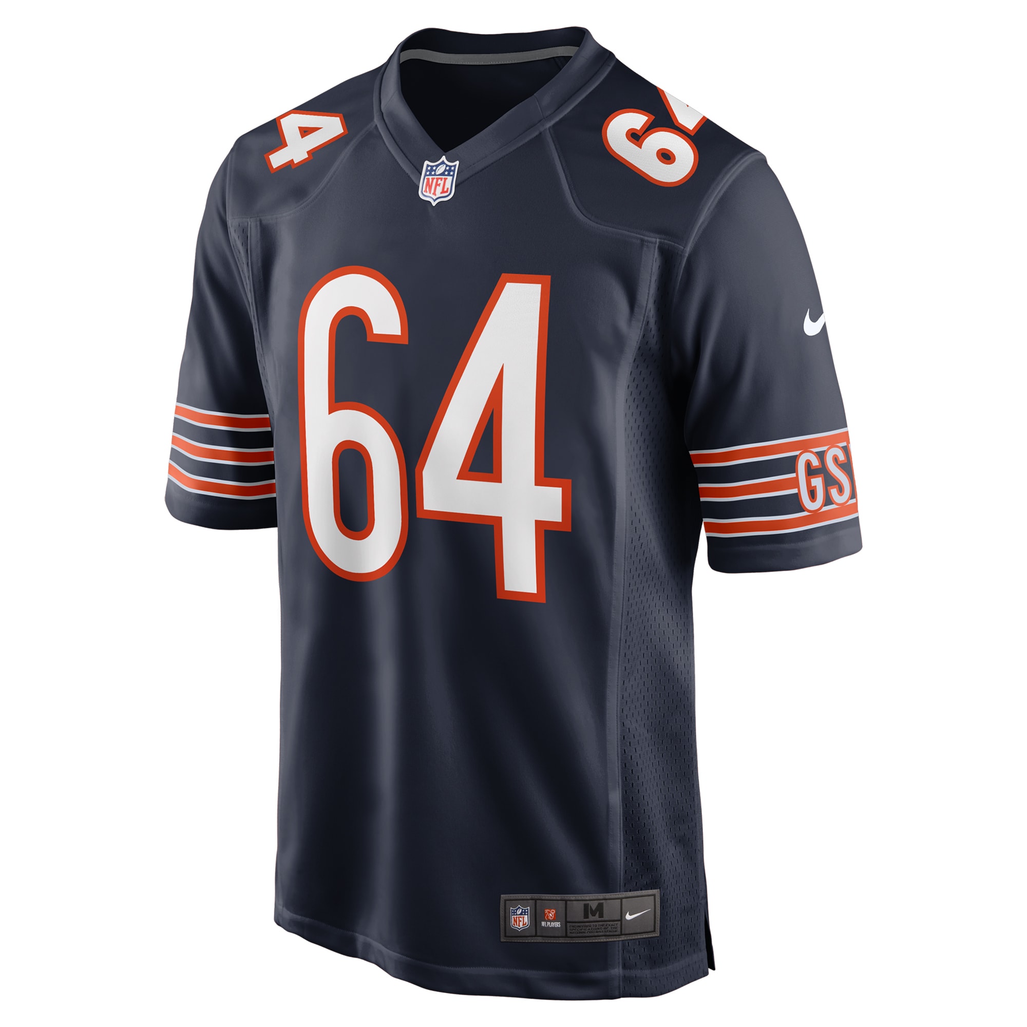 Men's Chicago Bears Nate Davis Navy Game Jersey JS1208 nicesnker - Image 2