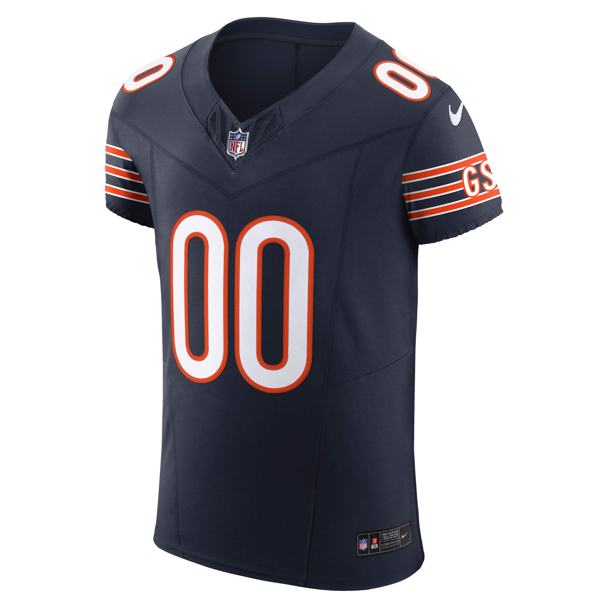 Men's Chicago Bears Navy Vapor F.U.S.E. Elite Custom Jersey JS7077 nicesnker - Image 2