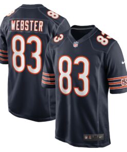 Men's Chicago Bears Nsimba Webster Navy Team Game Jersey JS9573 nicesnker