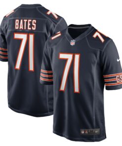 Men's Chicago Bears Ryan Bates Navy Game Jersey JS9515 nicesnker