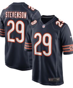 Men's Chicago Bears Tyrique Stevenson Navy Game Jersey JS6864 nicesnker