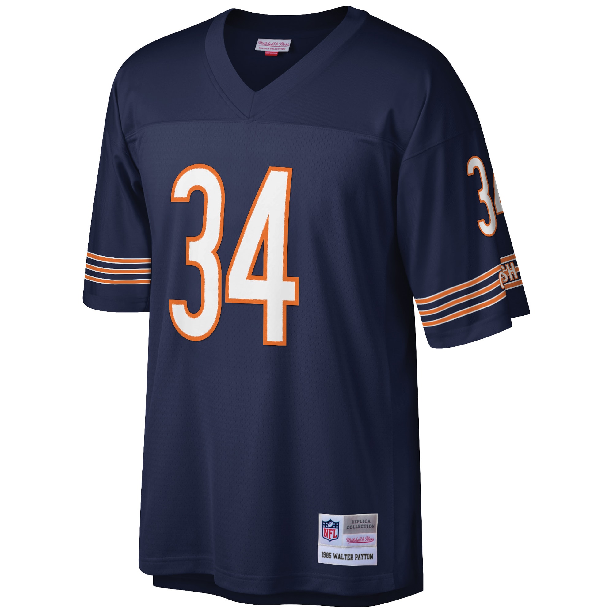 Men's Chicago Bears Walter Payton Mitchell & Ness Navy Big & Tall 1985 Retired Player Jersey JS9604 nicesnker - Image 2