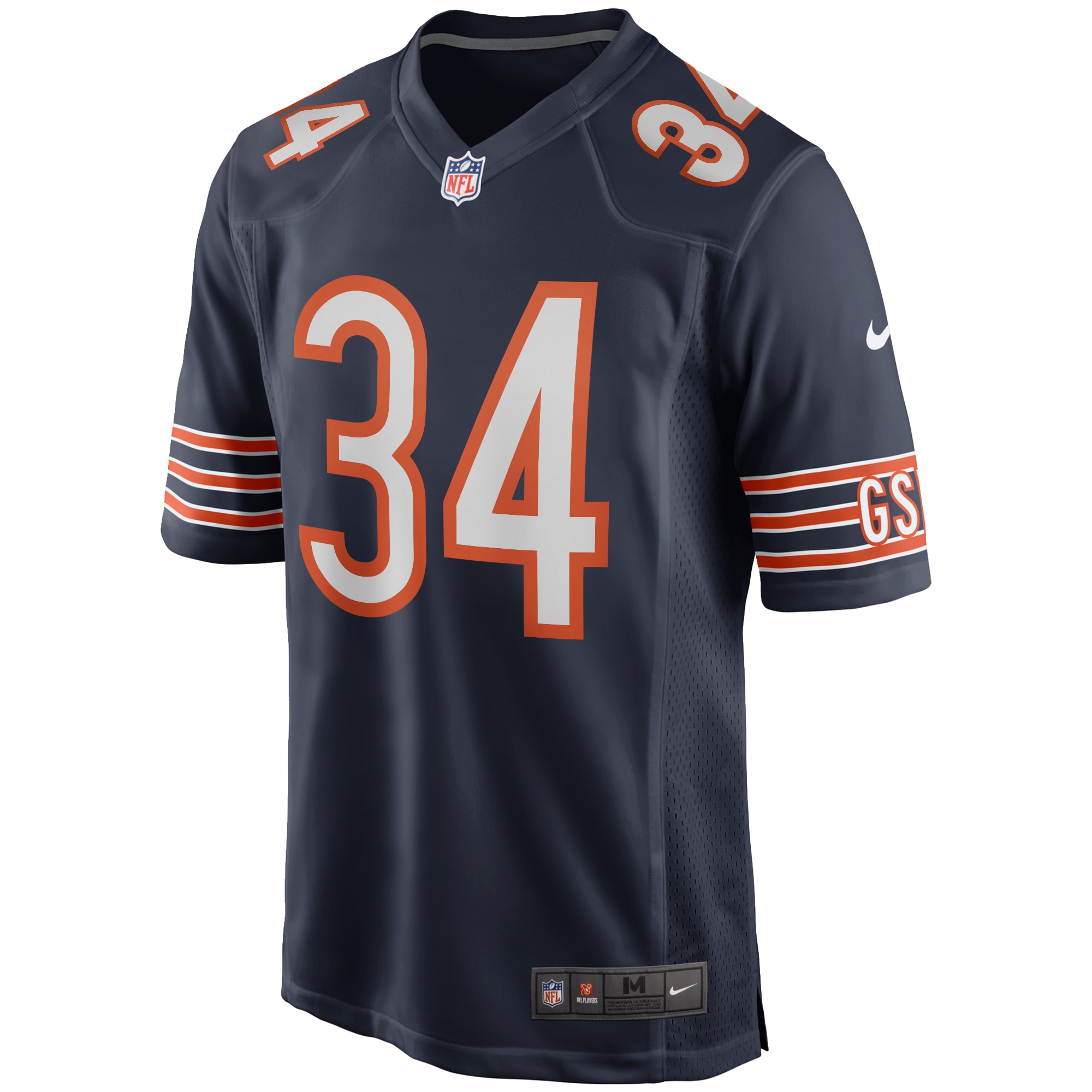 Men's Chicago Bears Walter Payton Navy Game Retired Player Jersey JS4281 nicesnker - Image 2