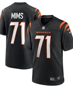 Men's Cincinnati Bengals Amarius Mims Black Player Game Jersey JS8378 nicesnker
