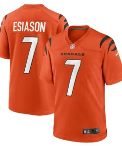 Men's Cincinnati Bengals Boomer Esiason Orange Retired Player Alternate Game Jersey JS9313 nicesnker