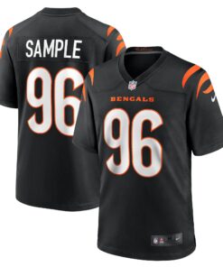 Men's Cincinnati Bengals Cam Sample Black Game Jersey JS7281 nicesnker