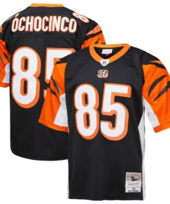 Men's Cincinnati Bengals Chad Ochocinco Mitchell & Ness Black Big & Tall 2009 Retired Player Jersey JS8534 nicesnker
