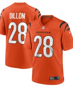 Men's Cincinnati Bengals Corey Dillon Orange Retired Player Alternate Game Jersey JS1430 nicesnker