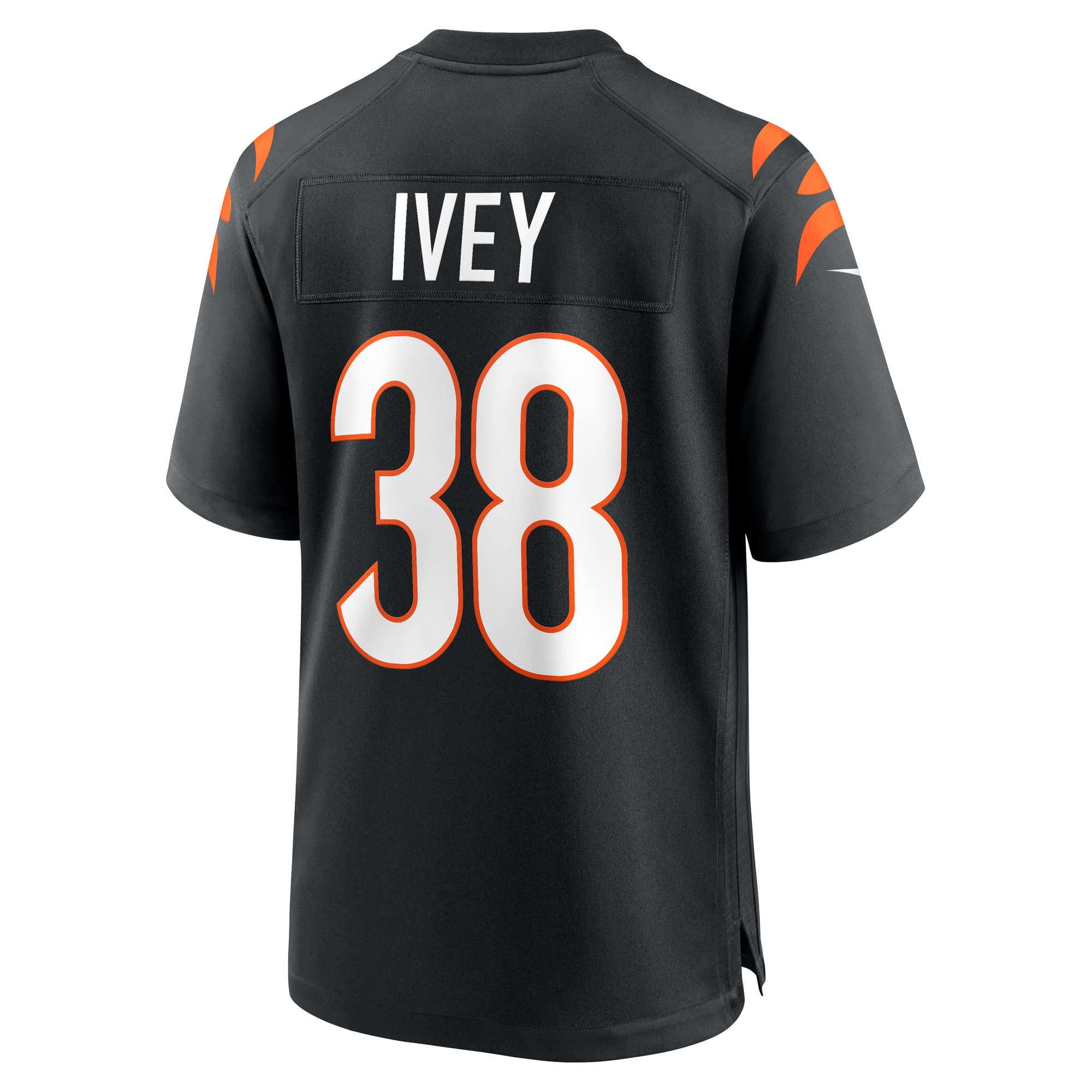 Men's Cincinnati Bengals DJ Ivey Black Team Game Jersey JS2293 nicesnker - Image 3