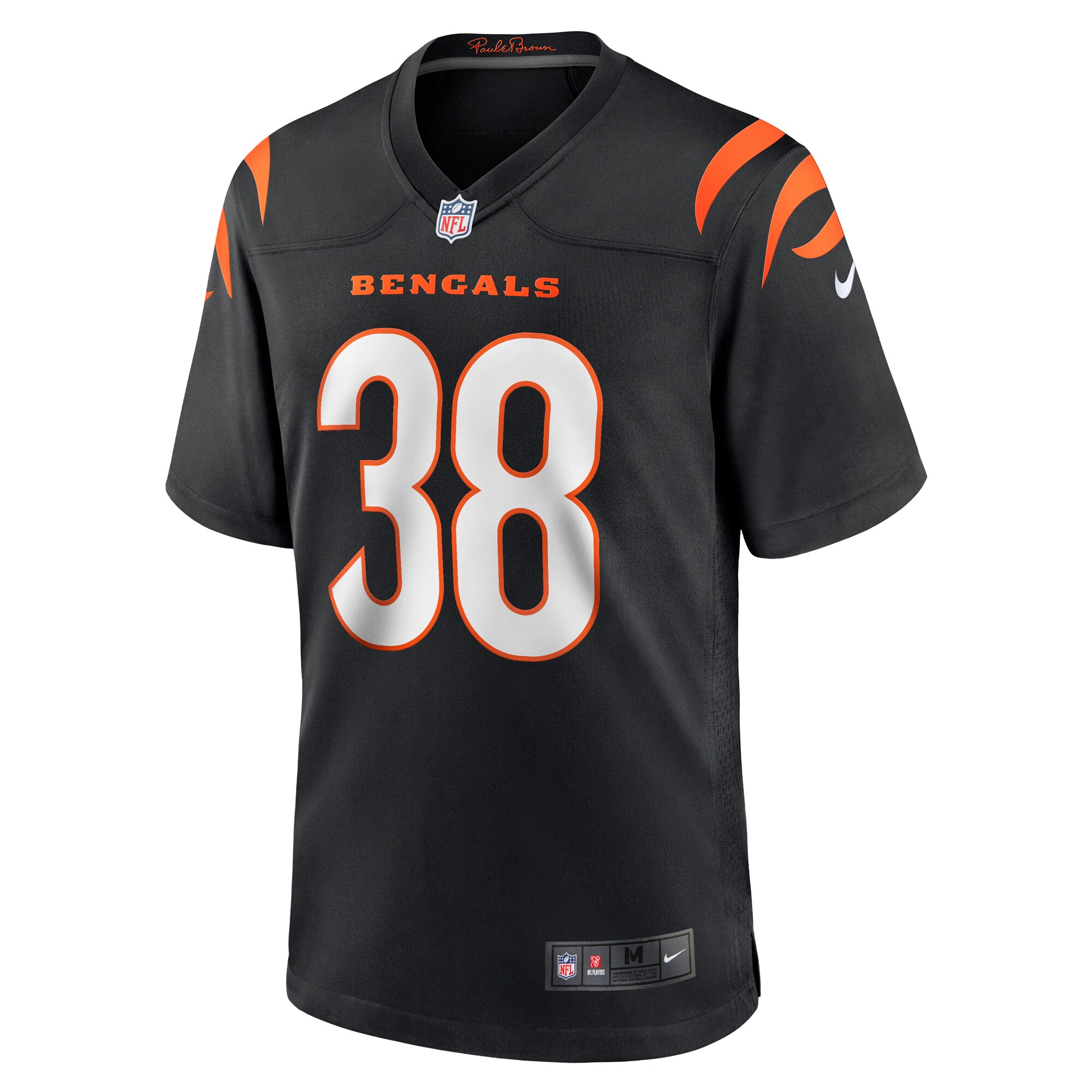 Men's Cincinnati Bengals DJ Ivey Black Team Game Jersey JS2293 nicesnker - Image 2