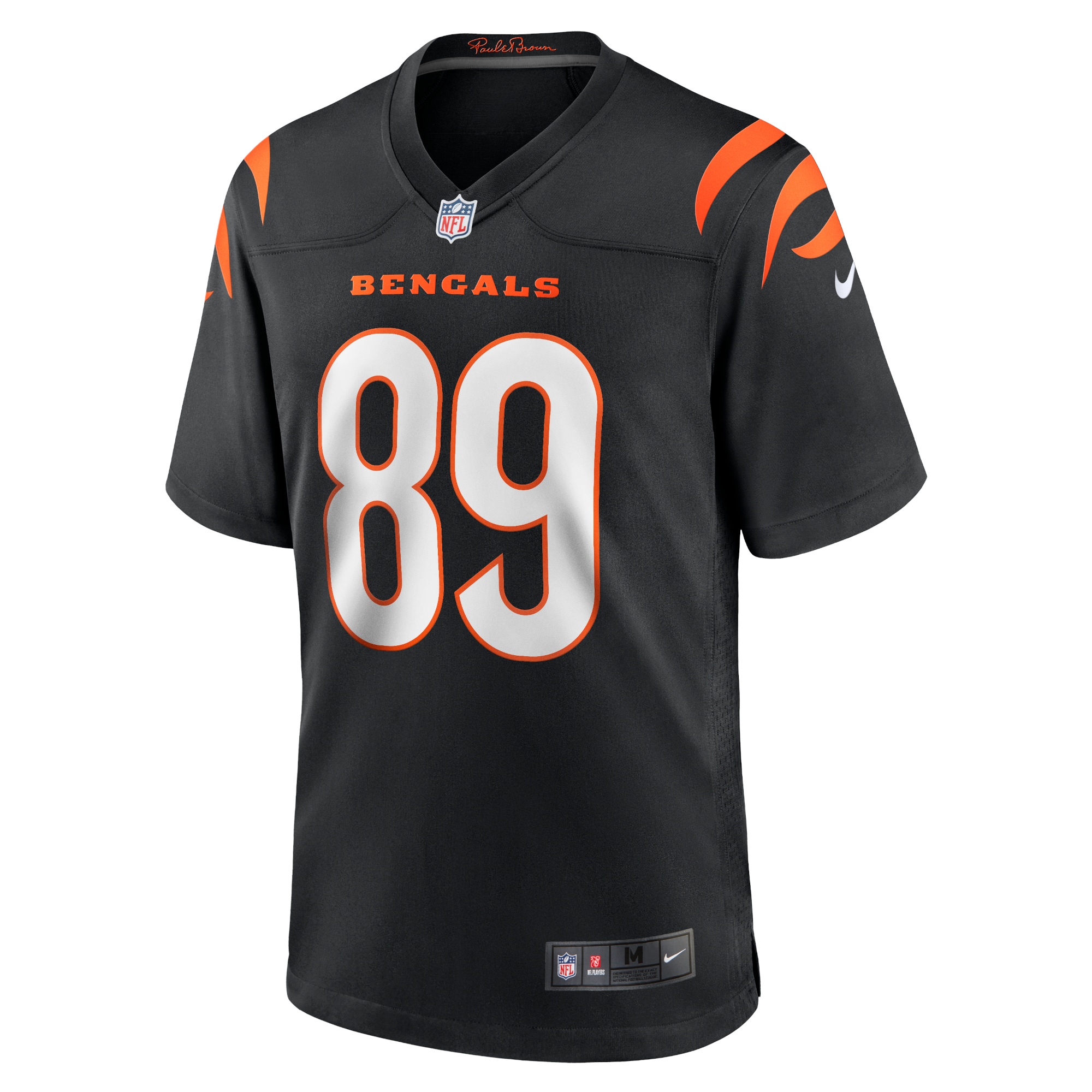 Men's Cincinnati Bengals Drew Sample Black Game Jersey JS1240 nicesnker - Image 2