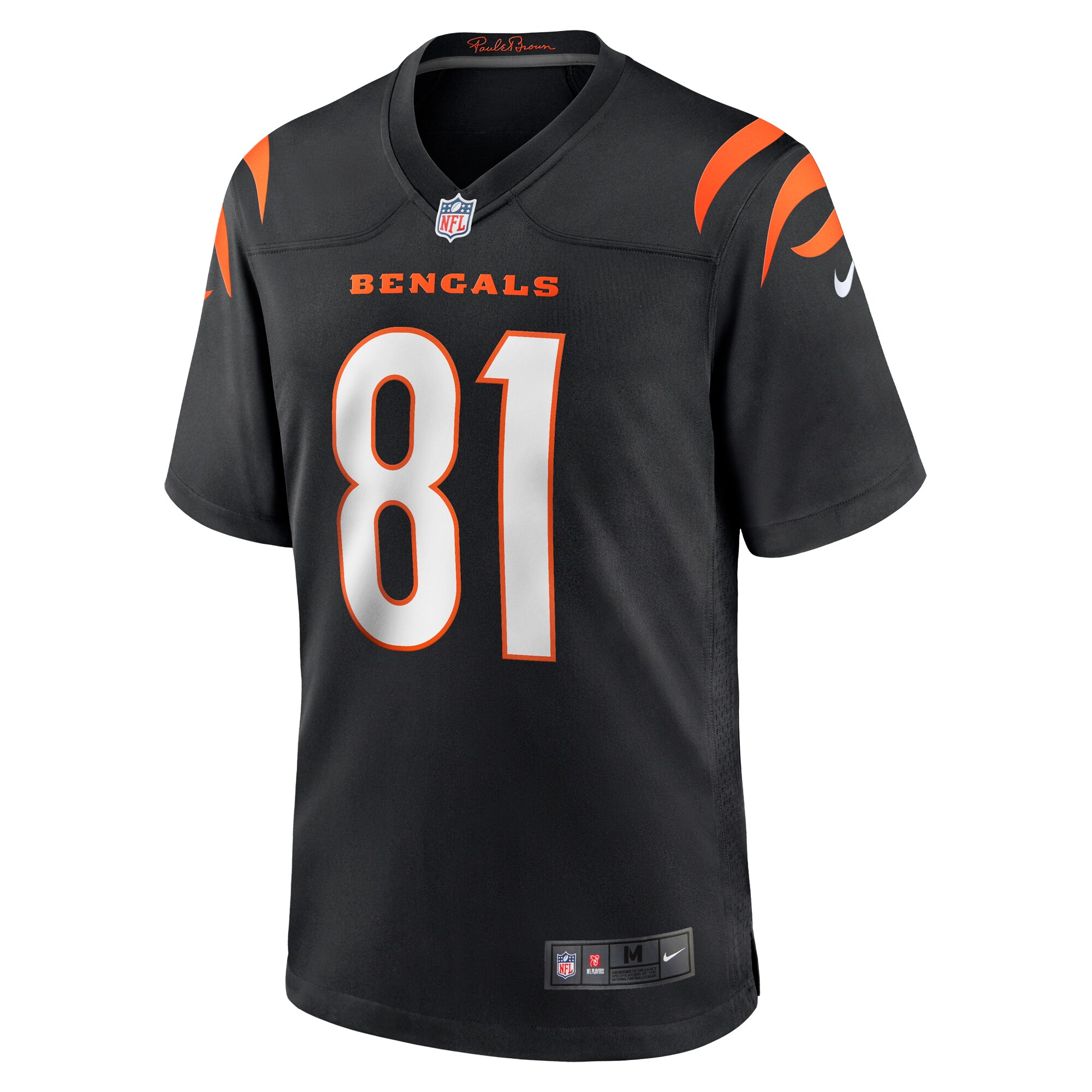 Men's Cincinnati Bengals Irv Smith Jr. Black Game Jersey JS9222 nicesnker - Image 2