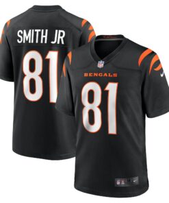 Men's Cincinnati Bengals Irv Smith Jr. Black Game Jersey JS9222 nicesnker