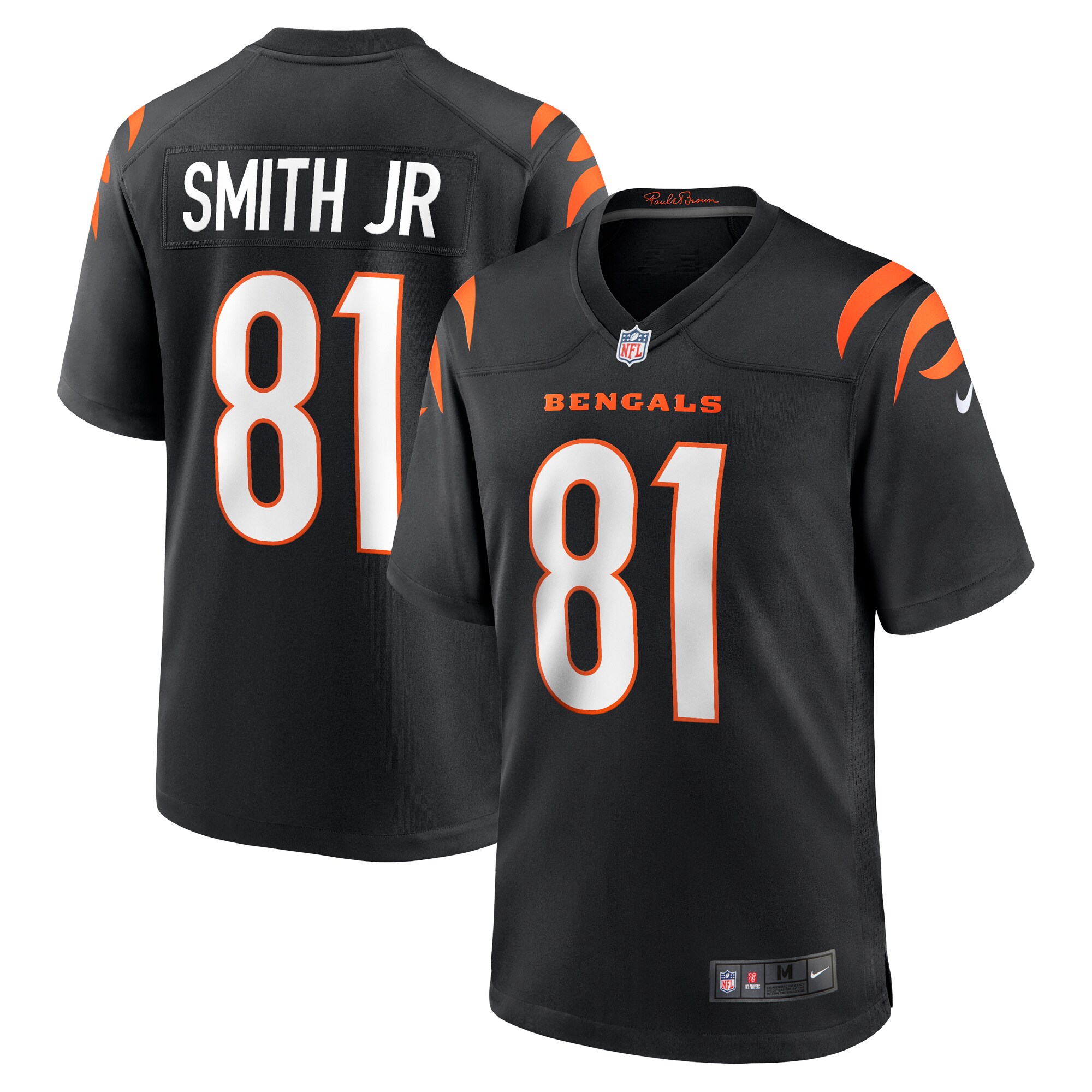 Men's Cincinnati Bengals Irv Smith Jr. Black Game Jersey JS9222 nicesnker