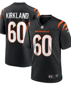 Men's Cincinnati Bengals Jaxson Kirkland Black Team Game Jersey JS6611 nicesnker