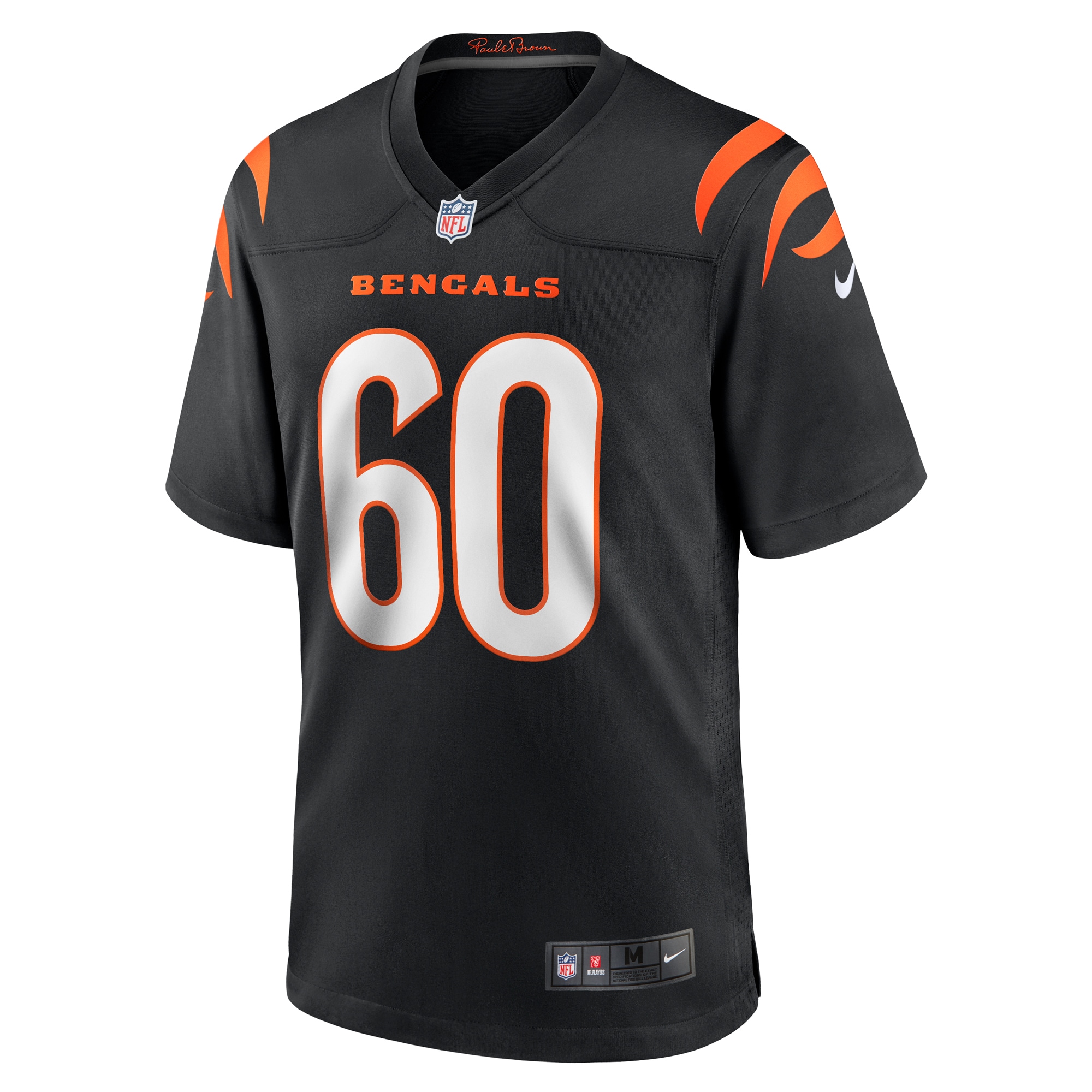 Men's Cincinnati Bengals Jaxson Kirkland Black Team Game Jersey JS6611 nicesnker - Image 2