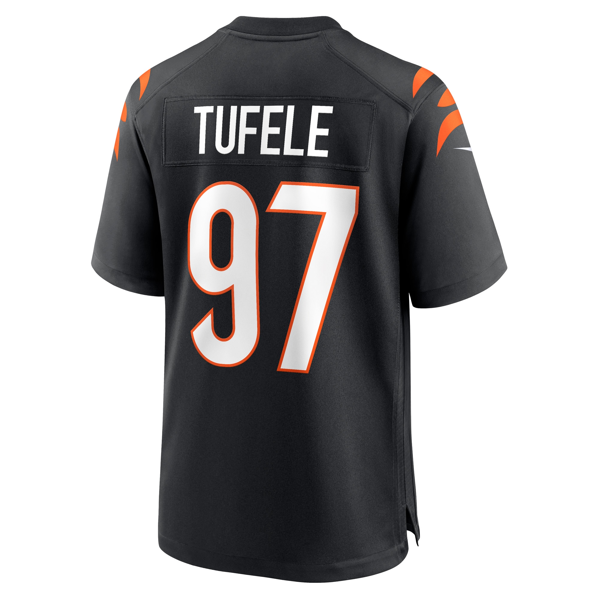 Men's Cincinnati Bengals Jay Tufele Black Game Player Jersey JS8493 nicesnker - Image 3