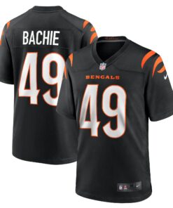 Men's Cincinnati Bengals Joe Bachie Black Game Jersey JS6539 nicesnker