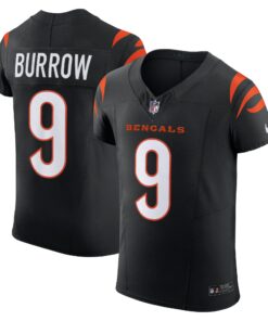 Men's Cincinnati Bengals Joe Burrow Black Vapor F.U.S.E. Elite Jersey JS5568 nicesnker