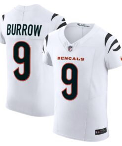 Men's Cincinnati Bengals Joe Burrow White Vapor F.U.S.E. Elite Jersey JS9552 nicesnker