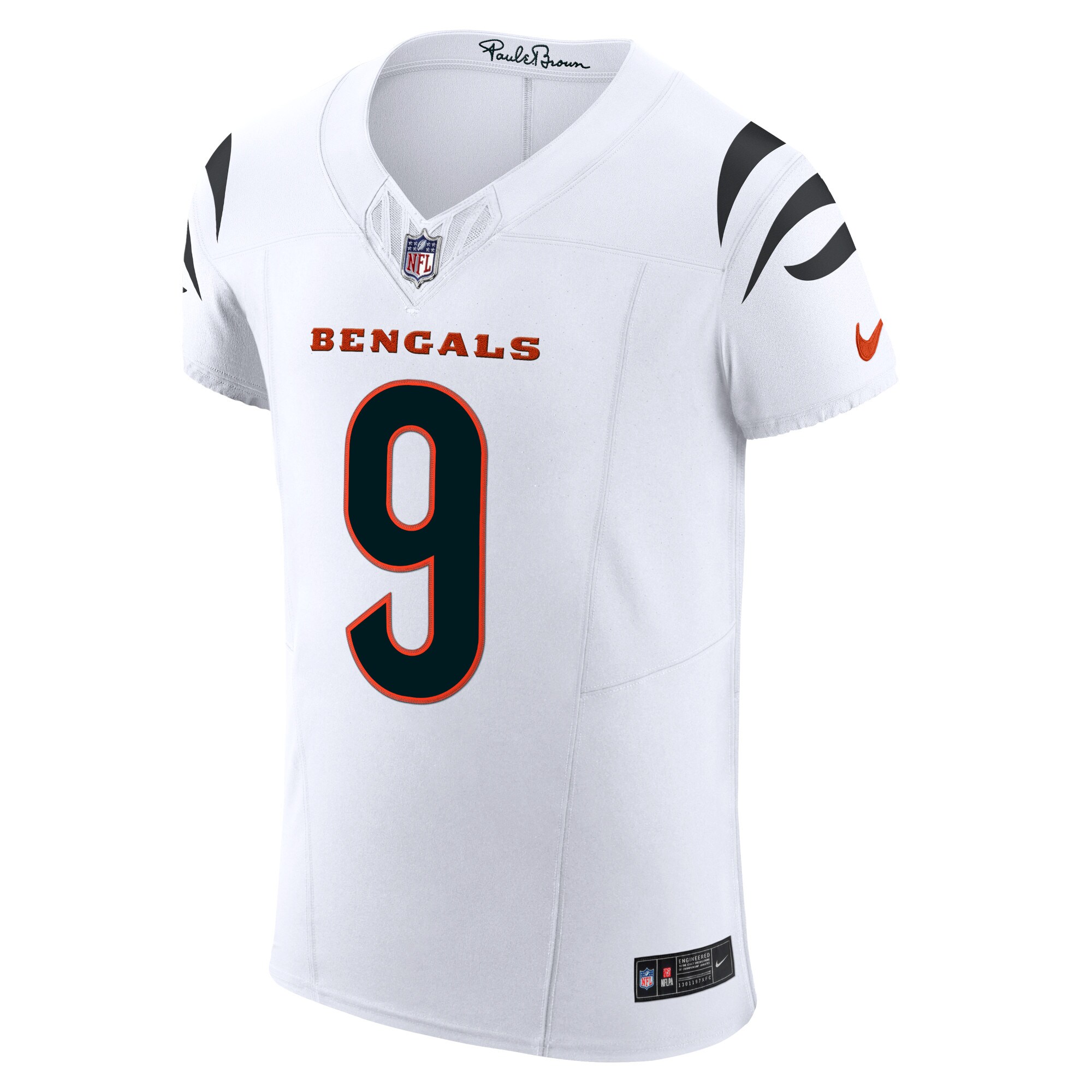 Men's Cincinnati Bengals Joe Burrow White Vapor F.U.S.E. Elite Jersey JS9552 nicesnker - Image 2