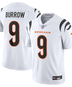 Men's Cincinnati Bengals Joe Burrow White Vapor Untouchable Limited Jersey JS5678 nicesnker