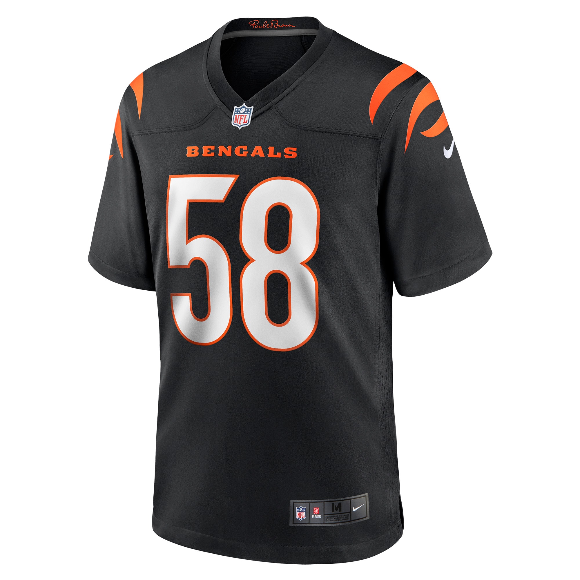 Men's Cincinnati Bengals Joseph Ossai Black Game Jersey JS7862 nicesnker - Image 2