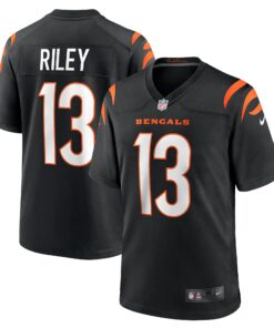 Men's Cincinnati Bengals Ken Riley Black Retired Player Game Jersey JS8132 nicesnker