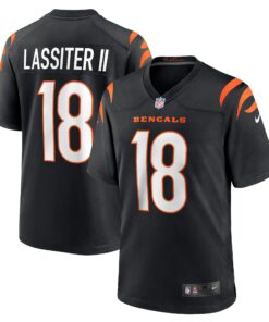 Men's Cincinnati Bengals Kwamie Lassiter II Black Game Player Jersey JS9072 nicesnker