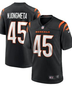 Men's Cincinnati Bengals Maema Njongmeta Black Game Jersey JS7919 nicesnker