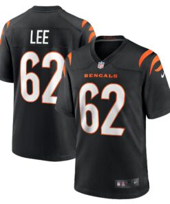 Men's Cincinnati Bengals Matt Lee Black Game Jersey JS4158 nicesnker
