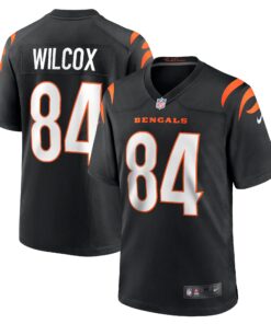 Men's Cincinnati Bengals Mitchell Wilcox Black Player Game Jersey JS6725 nicesnker