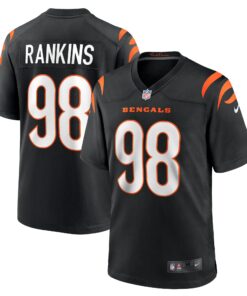 Men's Cincinnati Bengals Sheldon Rankins Black Game Jersey JS1456 nicesnker