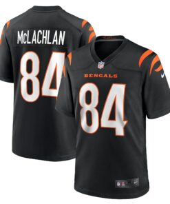 Men's Cincinnati Bengals Tanner McLachlan Black Game Jersey JS3457 nicesnker