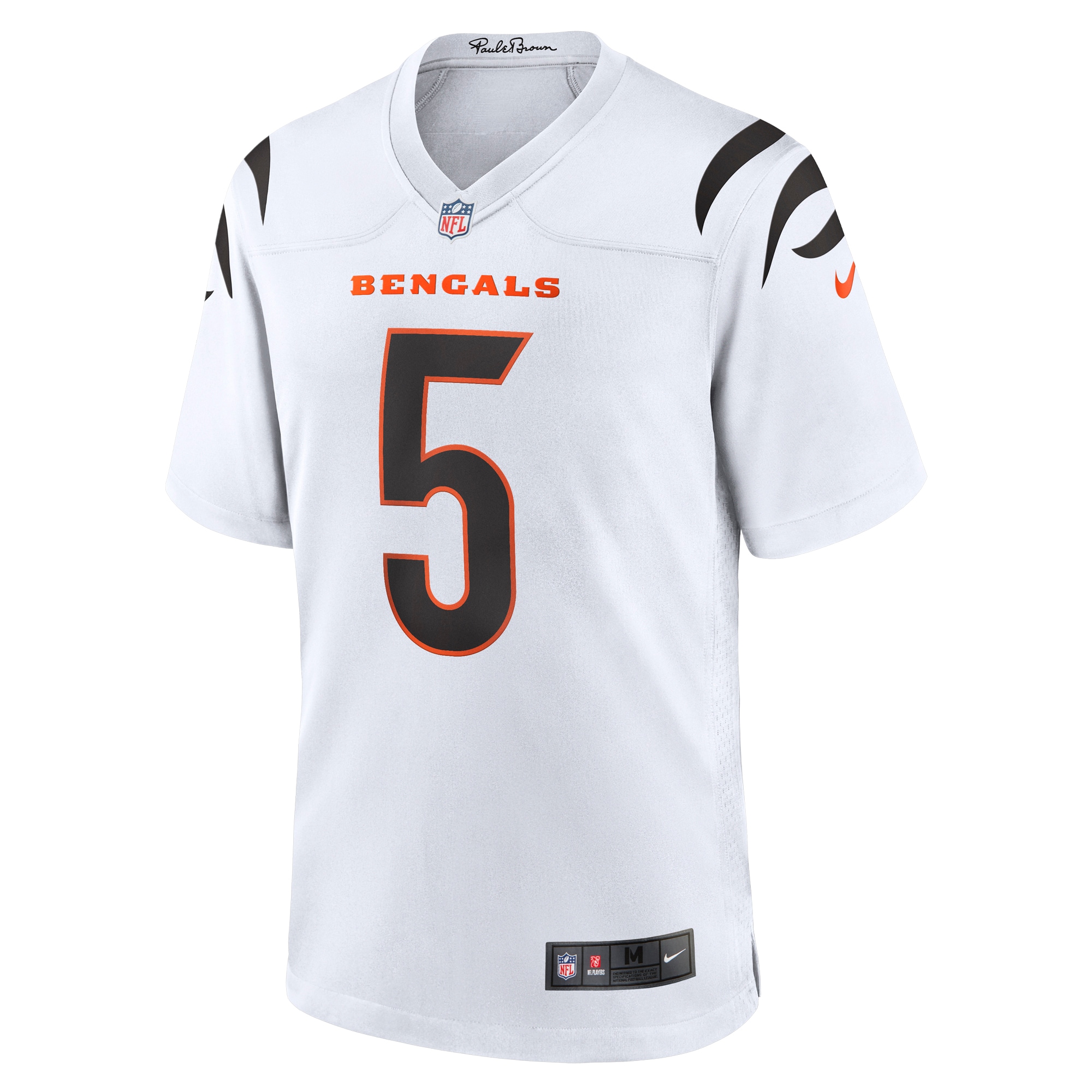 Men's Cincinnati Bengals Tee Higgins White Game Jersey JS6968 nicesnker - Image 2