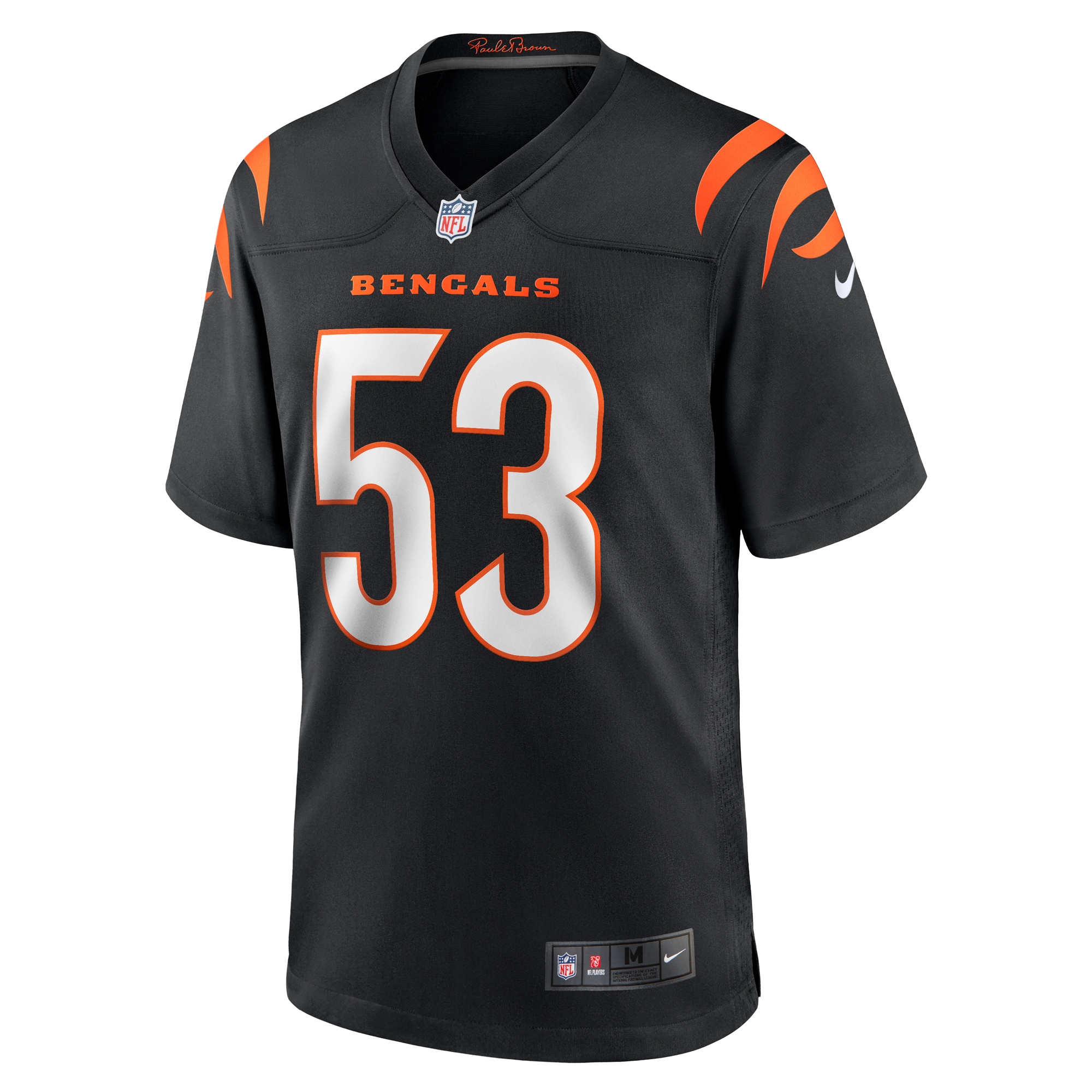 Men's Cincinnati Bengals TJ Pesefea Black Team Game Jersey JS3045 nicesnker - Image 2