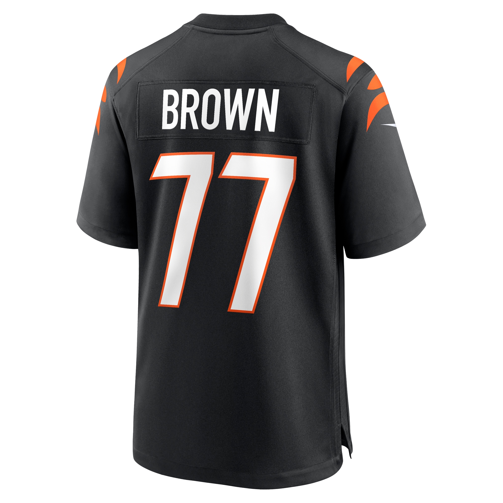 Men's Cincinnati Bengals Trent Brown Black Game Jersey JS4519 nicesnker - Image 3