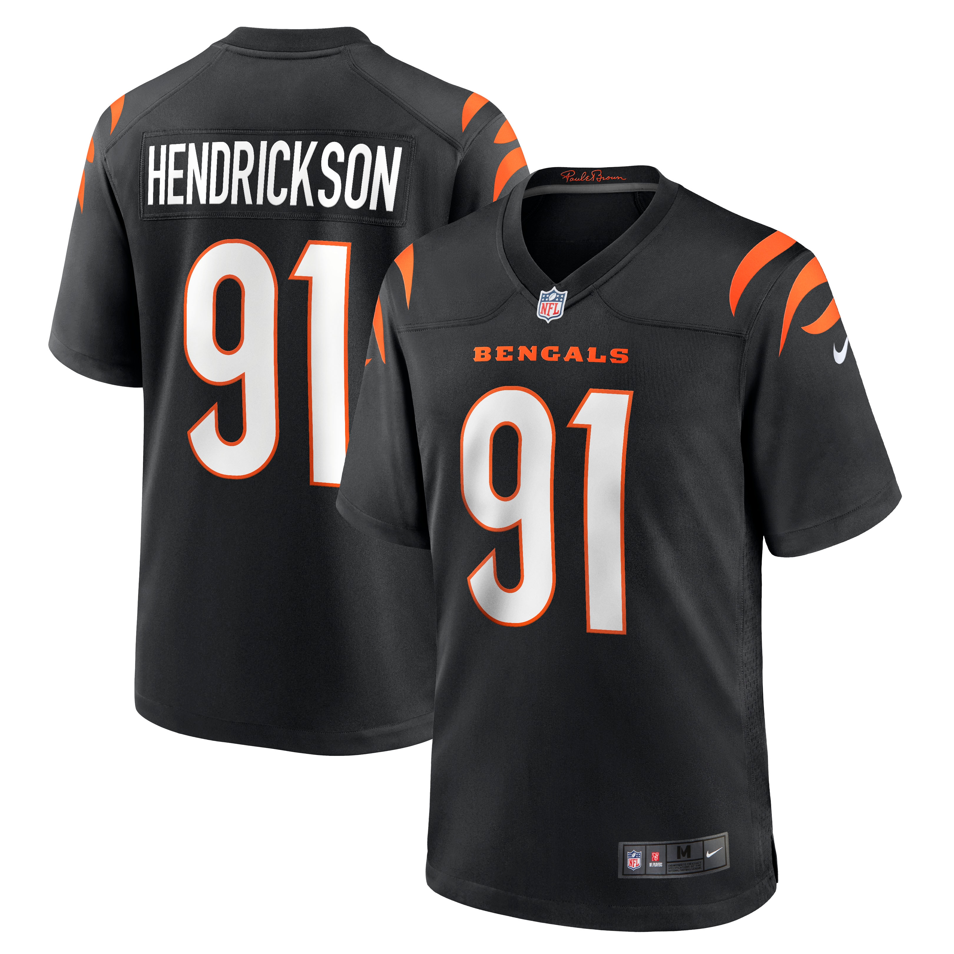 Men's Cincinnati Bengals Trey Hendrickson Black Game Jersey JS1319 nicesnker