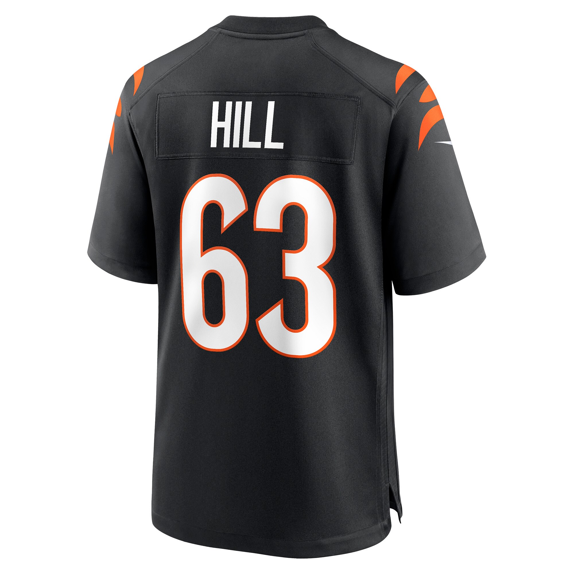 Men's Cincinnati Bengals Trey Hill Black Game Jersey JS4887 nicesnker - Image 3